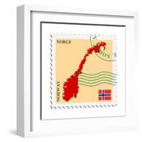 Mail To-From Norway-Perysty-Framed Art Print