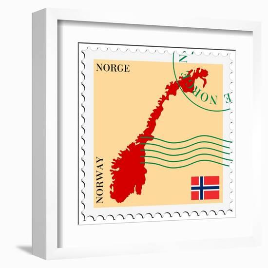 Mail To-From Norway-Perysty-Framed Art Print