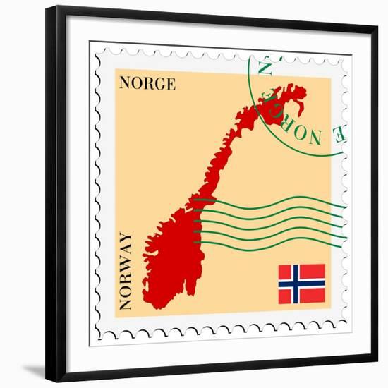 Mail To-From Norway-Perysty-Framed Art Print