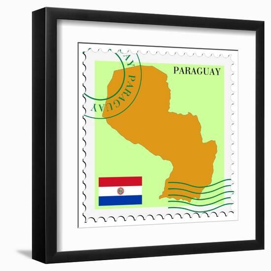 Mail To-From Paraguay-Perysty-Framed Art Print