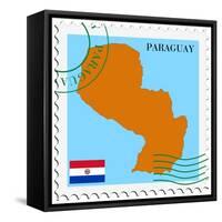 Mail To-From Paraguay-Perysty-Framed Stretched Canvas