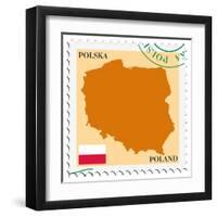 Mail To-From Poland-Perysty-Framed Art Print