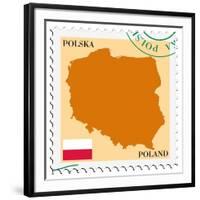 Mail To-From Poland-Perysty-Framed Art Print