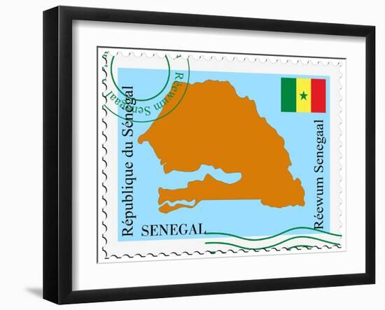 Mail To-From Senegal-Perysty-Framed Art Print