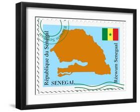 Mail To-From Senegal-Perysty-Framed Art Print