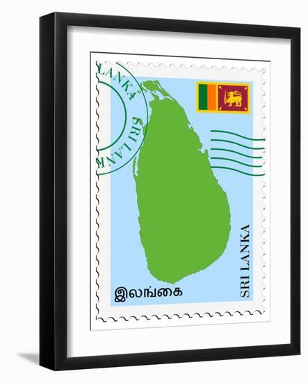 Mail To/From Sri Lanka-Perysty-Framed Art Print