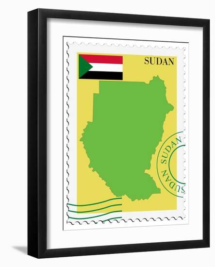 Mail To/From Sudan-Perysty-Framed Art Print