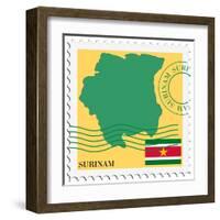 Mail To/From Surinam-Perysty-Framed Art Print