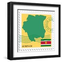 Mail To/From Surinam-Perysty-Framed Art Print