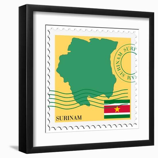 Mail To/From Surinam-Perysty-Framed Art Print