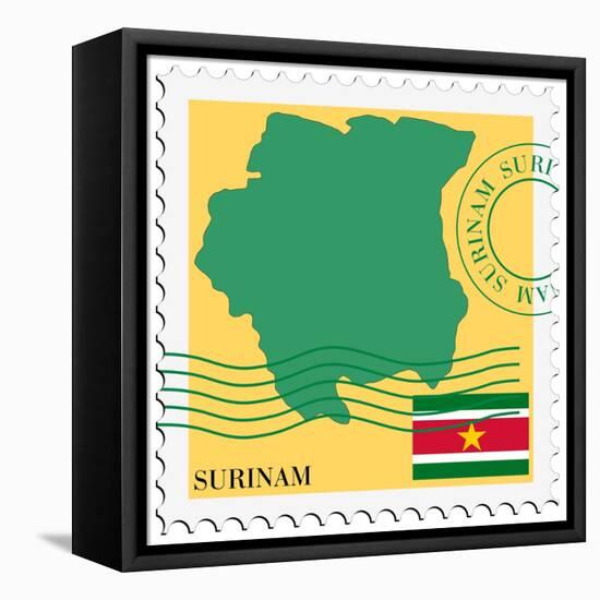 Mail To/From Surinam-Perysty-Framed Stretched Canvas