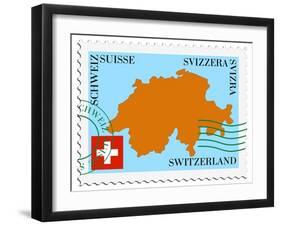 Mail To/From Switzerland-Perysty-Framed Art Print