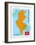 Mail To/From Tunisia-Perysty-Framed Art Print