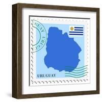 Mail To-From Uruguay-Perysty-Framed Art Print