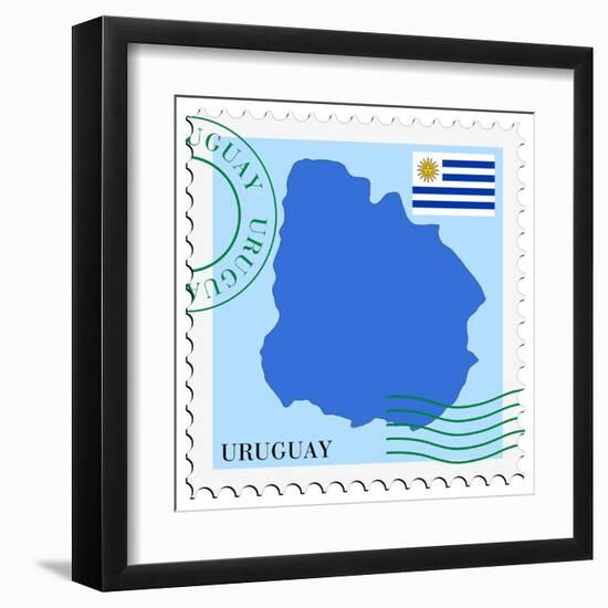 Mail To-From Uruguay-Perysty-Framed Art Print