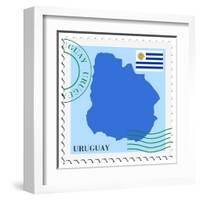 Mail To-From Uruguay-Perysty-Framed Art Print