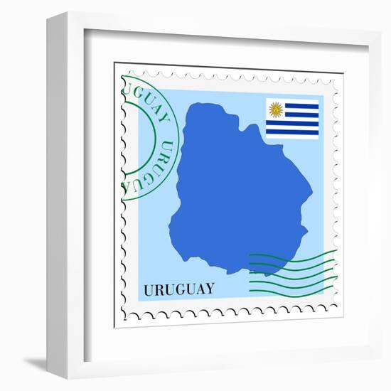 Mail To-From Uruguay-Perysty-Framed Art Print