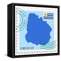 Mail To-From Uruguay-Perysty-Framed Stretched Canvas