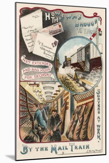 Mail Train Carrying Letters to London from Towns and Cities in Britain, C1900-null-Mounted Giclee Print