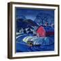 "Mail Wagon in Snowy Landscape," March 14, 1942-Dale Nichols-Framed Premium Giclee Print
