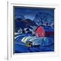 "Mail Wagon in Snowy Landscape," March 14, 1942-Dale Nichols-Framed Giclee Print