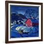 "Mail Wagon in Snowy Landscape," March 14, 1942-Dale Nichols-Framed Giclee Print