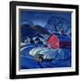 "Mail Wagon in Snowy Landscape," March 14, 1942-Dale Nichols-Framed Giclee Print