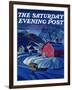 "Mail Wagon in Snowy Landscape," Saturday Evening Post Cover, March 14, 1942-Dale Nichols-Framed Giclee Print