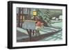 Mailbox with Presents-null-Framed Art Print