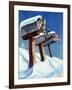 "Mailboxes in Snow," December 27, 1941-Miriam Tana Hoban-Framed Giclee Print