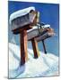 "Mailboxes in Snow," December 27, 1941-Miriam Tana Hoban-Mounted Giclee Print