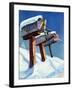 "Mailboxes in Snow," December 27, 1941-Miriam Tana Hoban-Framed Giclee Print