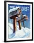 "Mailboxes in Snow," Saturday Evening Post Cover, December 27, 1941-Miriam Tana Hoban-Framed Giclee Print