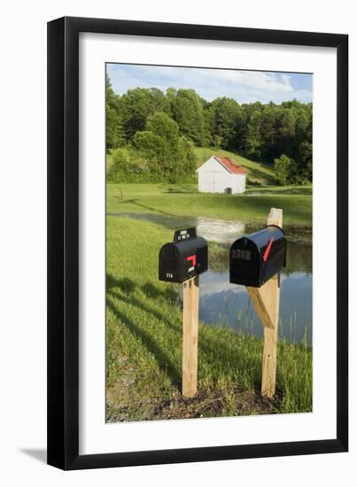 Mailboxes, Keystone, West Virginia-Natalie Tepper-Framed Photo