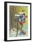 Mailboxes with Presents-null-Framed Art Print