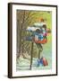 Mailboxes with Presents-null-Framed Art Print