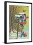 Mailboxes with Presents-null-Framed Art Print