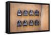 Mailboxes-Kathy Mahan-Framed Stretched Canvas