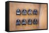 Mailboxes-Kathy Mahan-Framed Stretched Canvas
