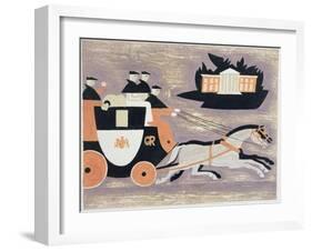 Mailcoach, Ad 1784, 1935-John Armstrong-Framed Giclee Print