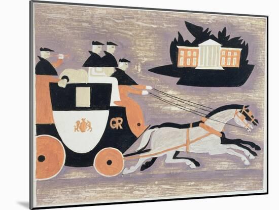 Mailcoach, Ad 1784, 1935-John Armstrong-Mounted Giclee Print