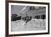 Mailman making Deliveries after a Heavy Snowfall, Vermont, 1940-Marion Post Wolcott-Framed Photographic Print