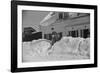 Mailman making Deliveries after a Heavy Snowfall, Vermont, 1940-Marion Post Wolcott-Framed Photographic Print