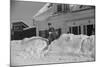 Mailman making Deliveries after a Heavy Snowfall, Vermont, 1940-Marion Post Wolcott-Mounted Photographic Print