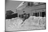 Mailman making Deliveries after a Heavy Snowfall, Vermont, 1940-Marion Post Wolcott-Mounted Photographic Print