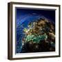 Main Air Routes in Europe-Antartis-Framed Photographic Print