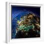 Main Air Routes in Europe-Antartis-Framed Photographic Print