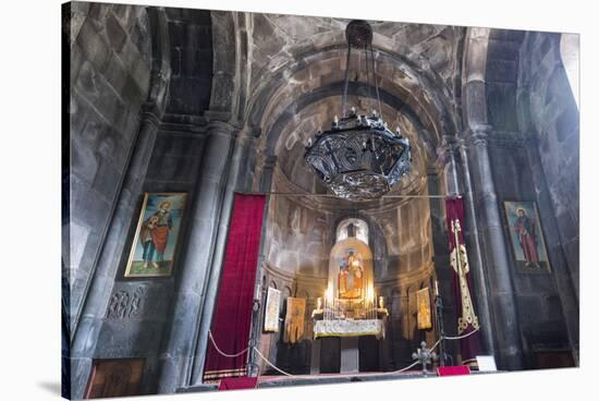 Main altar in the interior of the 4th century Geghard Monastery, UNESCO World Heritage Site, Kotayk-G&M Therin-Weise-Stretched Canvas