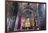 Main altar in the interior of the 4th century Geghard Monastery, UNESCO World Heritage Site, Kotayk-G&M Therin-Weise-Framed Photographic Print