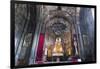 Main altar in the interior of the 4th century Geghard Monastery, UNESCO World Heritage Site, Kotayk-G&M Therin-Weise-Framed Photographic Print